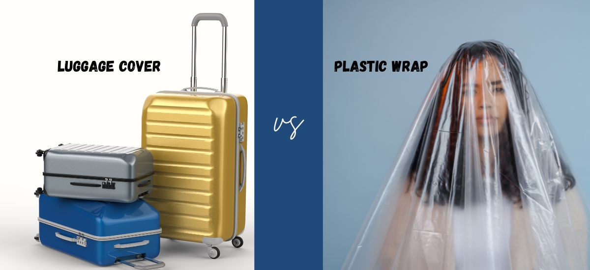Luggagr cover | plastic wrap | luggage cover vs Plastic wrap